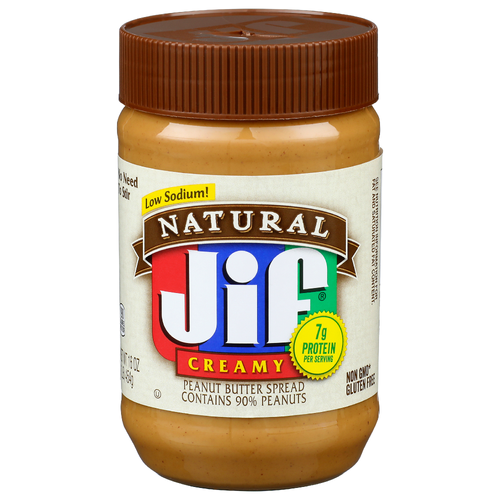 Jif Natural Creamy Peanut Butter Spread - 16 Ounce