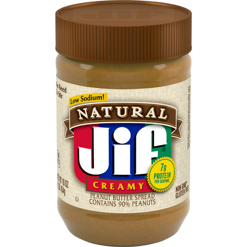 Jif Natural Peanut Creamy Butter Spread - 16 Ounce - 1 Count