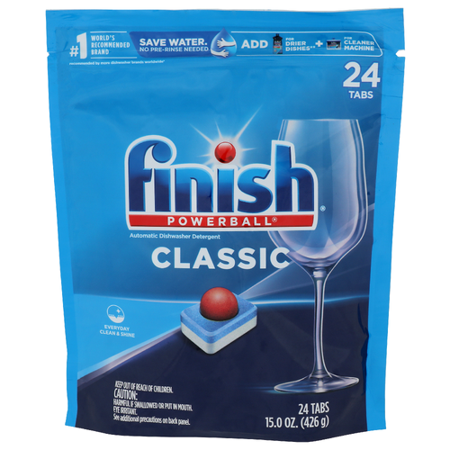 Finish Powerball Classic Dishwasher Detergent Pods - 0.625 Ounce - 24 Count Image 1 of 3