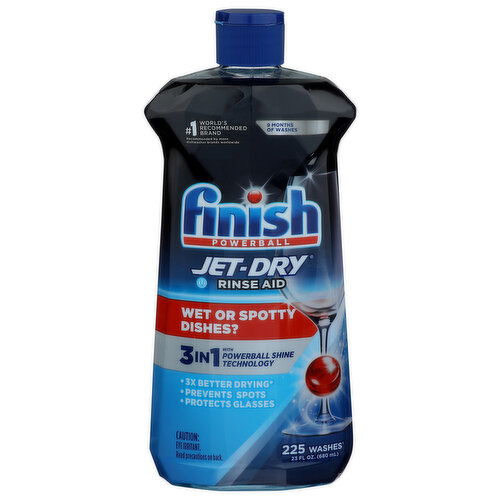 Finish Rinse Aid, Jet-Dry - 23 Fluid Ounce