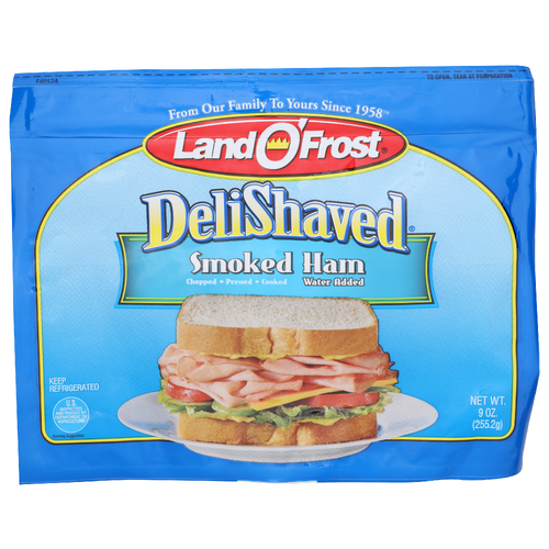 Land O'frost Delishaved Chopped • Pressed • Cooked Smoked Ham - 9 Ounce