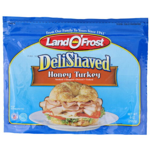 Land O'Frost Deli Shaved Honey Turkey - 9 Ounce