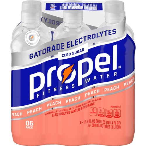 Propel Zero Sugar Electrolyte Water Beverage Peach - 101.4 Fluid Ounce