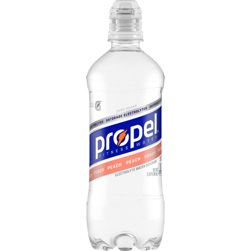 Propel Electrolyte Water Beverage Peach Bottle - 20 Fluid Ounce