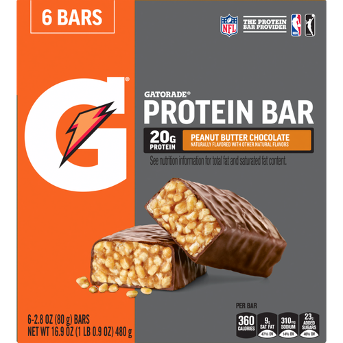 Gatorade Protein Bar Peanut Butter Chocolate - 16.9 Ounce