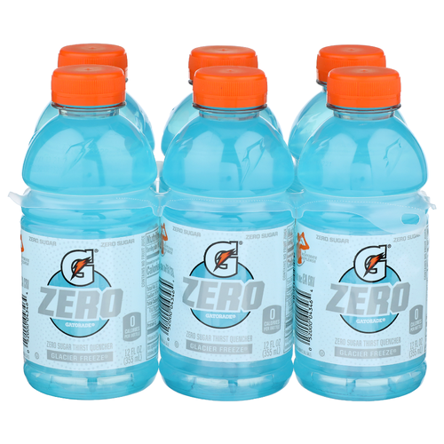 Gatorade Glacier Freeze Zero Sugar Thirst Quencher - 12 Fluid Ounce - 6 Count