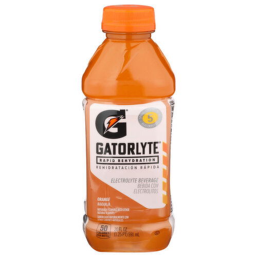 Gatorlyte Orange Electrolyte Beverage - 20 Fluid Ounce