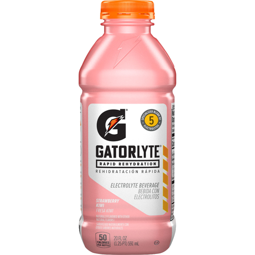 Gatorade Gatorlyte Rapid Rehydration Electrolyte Beverage Strawberry Kiwi - 20 Fluid Ounce