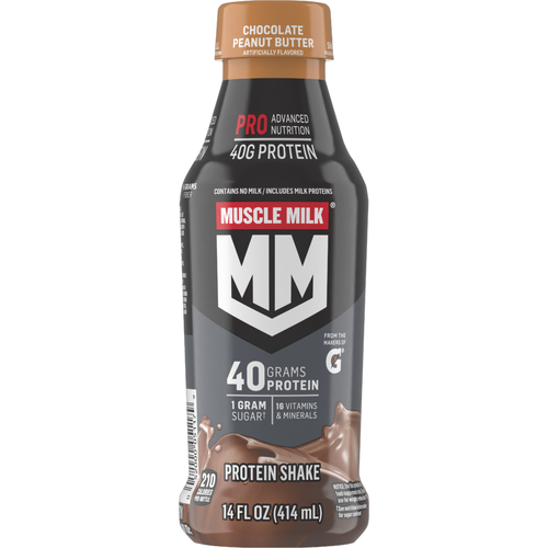 Muscle Milk Pro Advanced Nutrition Protein Shake Chocolate Peanut Butter - 14 Fluid Ounce
