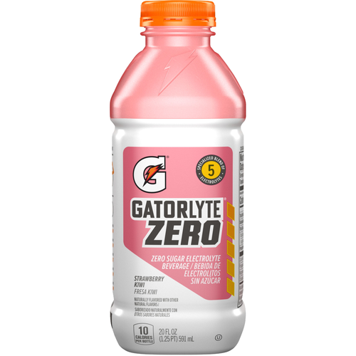 Gatorade Gatorlyte Zero Sugar Electrolyte Beverage Strawberry Kiwi - 20 Fluid Ounce