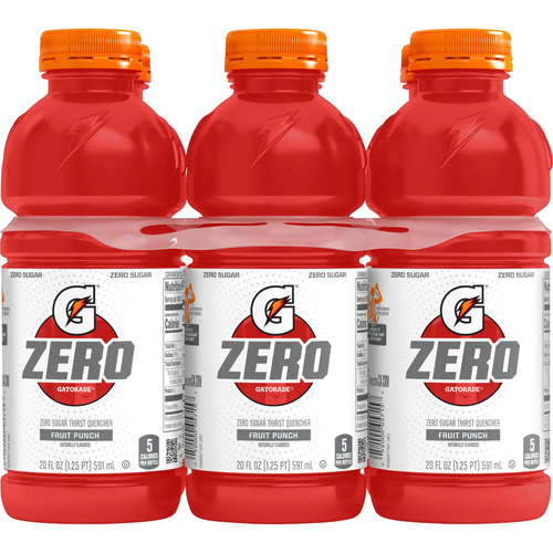 Gatorade Zero Sugar Fruit Punch Thirst Quencher - 120 Fluid Ounce