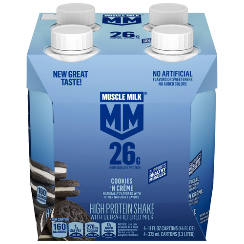 Muscle Milk High Protein Shake With Ultra-Filtered Cookies N Cream - 44 Fluid Ounce