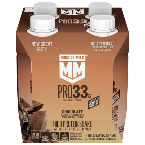 Muscle Milk Pro33 Chocolate Protein Shakes - 44 Fluid Ounce Image 1 of 3