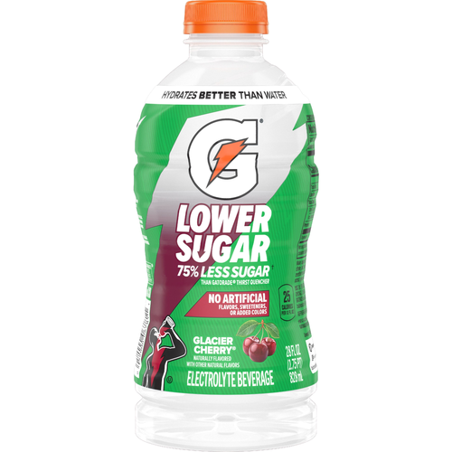 Gatorade Lower Sugar Thirst Quencher Glacier Cherry - 28 Fluid Ounce Image 1 of 3