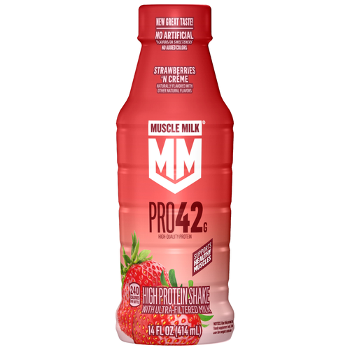Muscle Milk Pro High Protein Shake With Ultra-Filtered Strawberries N Creme - 14 Fluid Ounce