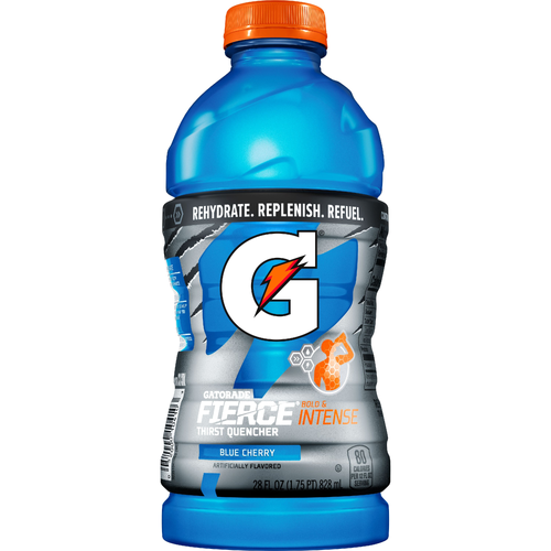Gatorade Fierce Thirst Quencher Blue Cherry Artificially Flavored