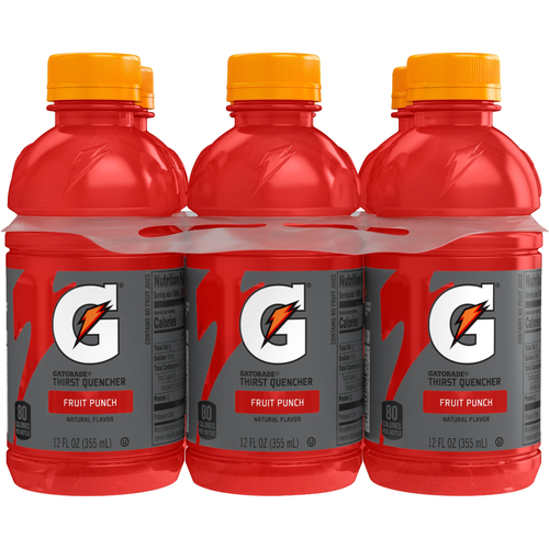 Gatorade Thirst Quencher Fruit Punch Natural Flavor - 72 Fluid Ounce