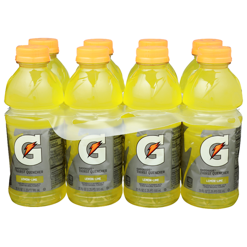 Gatorade Lemon-Lime Thirst Quencher - 20 Fluid Ounce - 8 Count