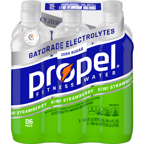 Propel Zero Sugar Electrolyte Water Beverage Kiwi Strawberry - 101.4 Fluid Ounce