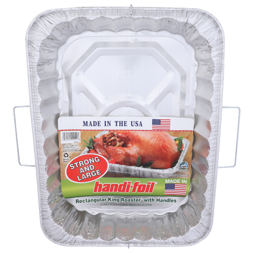 Handi-Foil Strong And Large Rectangular King Roaster With Handles - 1 Each