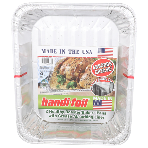Handi-Foil Healthy Roasterbaker Pans - 2 Count