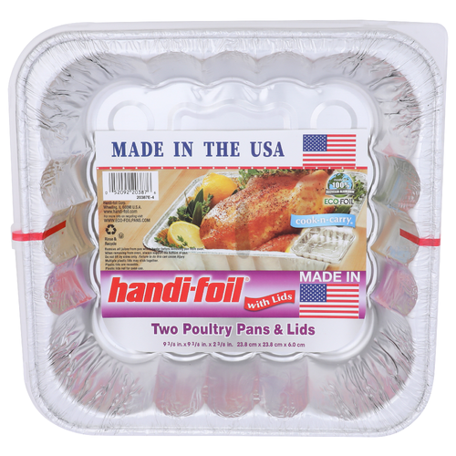 Handi-Foil Pans & Lids - 2 Count