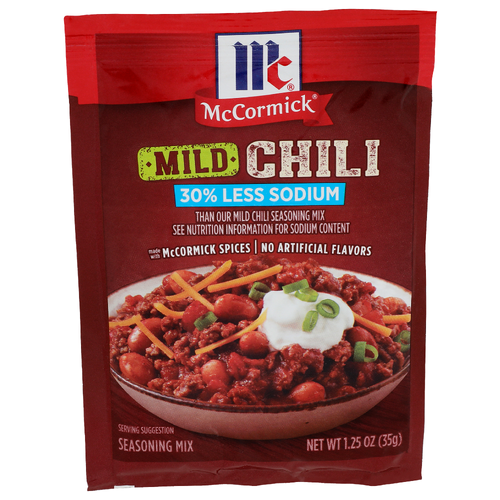 Mccormick Mild Chili Seasoning Mix - 1.25 Ounce