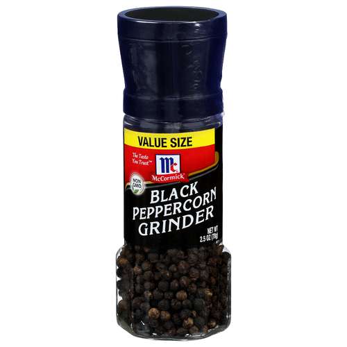 Mccormick Value Size Black Peppercorn Grinder - 2.5 Ounce