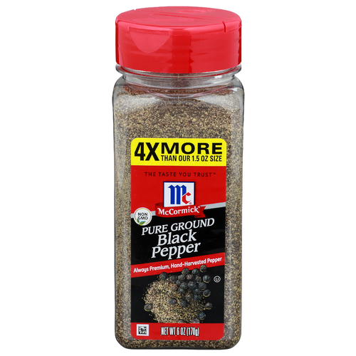 Mccormick Pure Ground Black Pepper - 6 Ounce