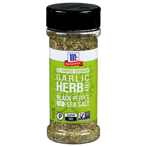 Mccormick Garlic Herb And Black Pepper Sea Salt All Purpose Seasoning - 4.37 Ounce