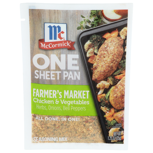 Mccormick Chicken & Vegetables Farmer's Market Seasoning Mix - 1.25 Ounce