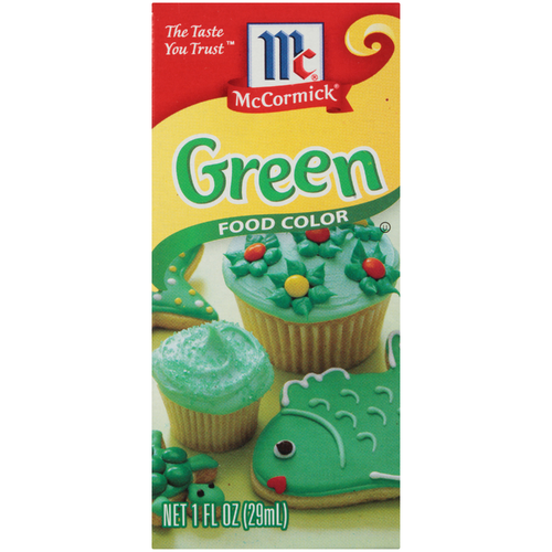 McCormick Green Food Color - 0.06 Pound