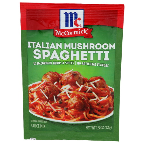 Mccormick Italian Mushroom Spaghetti Sauce Mix - 1.5 Ounce