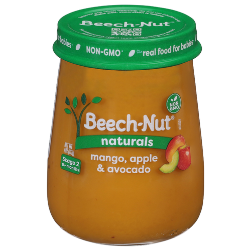Beech-Nut Naturals Baby Food Puree, Mango Apple & Avocado, Jar - 4 Ounce