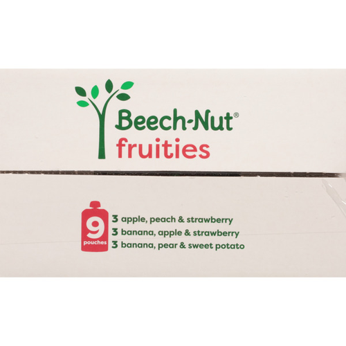 Beech-Nut Fruities Stage 2 Baby Food Variety Pack, Pouch 9 Pack - 31.5 Ounce