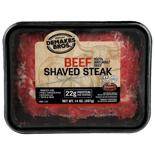 Demakes BROS. Beef Shaved Steak - 14 Ounce Image 1 of 4