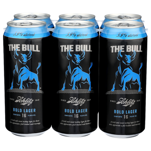 The Bull Bold Lager - 16 Fluid Ounce - 6 Count