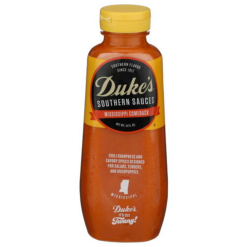 DUKE'S Mississippi Comeback BBQ Sauce - 14 Fluid Ounce