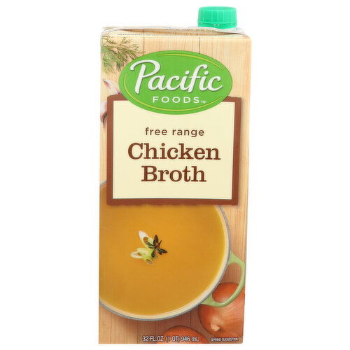 Pacific Foods Broth Free Range Chicken - 32 Fluid Ounce
