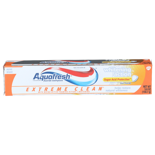 Aquafresh Mint Blast Triple Protection Fluoride Toothpaste - 5.6 Ounce