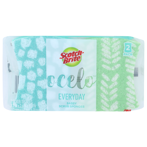 SCOTCH-BRITE Everyday Sassy Scrub Sponges - 2 Count Image 1 of 2