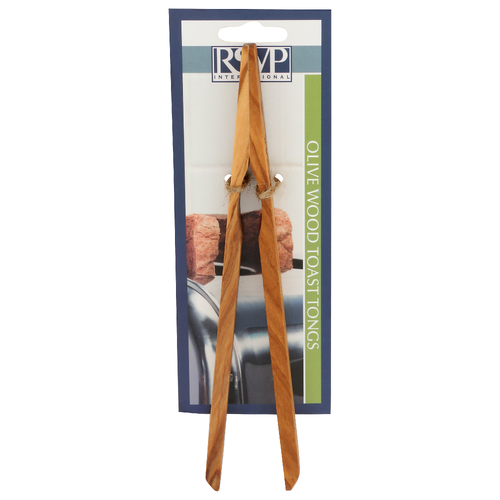 Rsvp International Olive Wood Toast Tongs - 1 Each