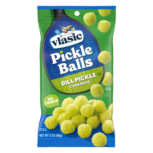 Vlasic Pickle Balls, Dill Flavored Corn Puffs - 2 Ounce
