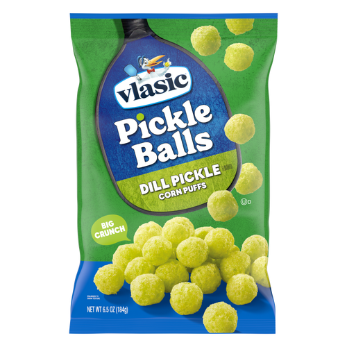 Vlasic Pickle Balls, Dill Flavored Corn Puffs - 6.5 Ounce