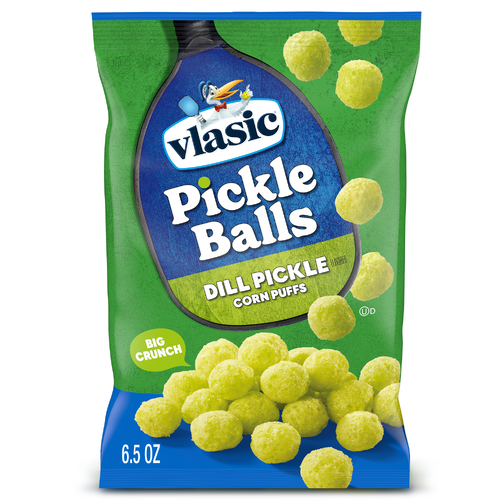 Vlasic Pickle Balls, Dill Flavored Corn Puffs - 6.5 Ounce