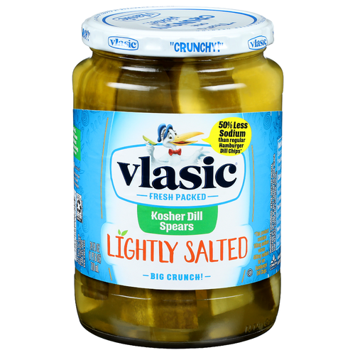 Vlasic Lightly Salted Kosher Dill Spears - 24 Fluid Ounce