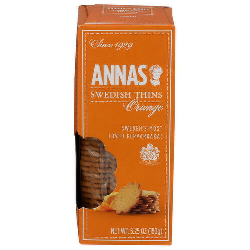 Annas Orange Swedish Thins - 5.25 Ounce