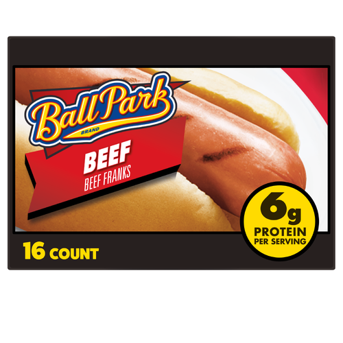 Ball Park Beef Hot Dogs - 1.875 Ounce - 16 Count Image 1 of 4