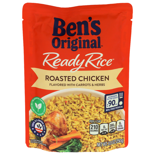 Ben's Original Roasted Chicken Flavored With Carrots & Herbs Ready Rice - 8.8 Ounce