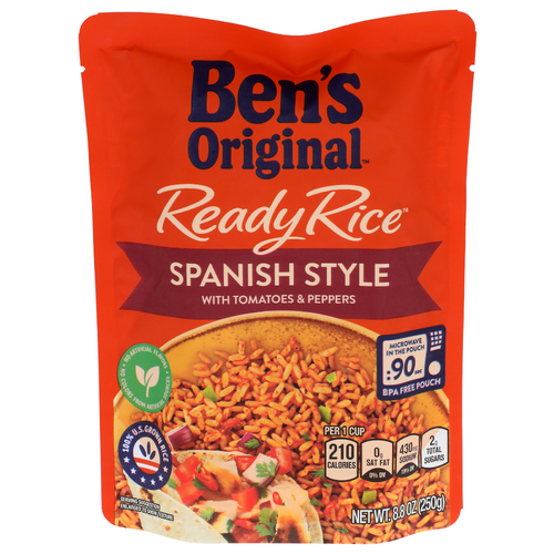 Ben's Original With Tomatoes & Peppers Spanish Style Ready Rice - 8.8 Ounce